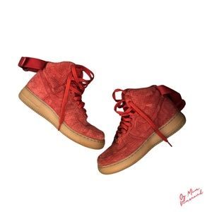 NIKE Air Force 1 High Suede University Red Gum (Women's) | SIZE US 8